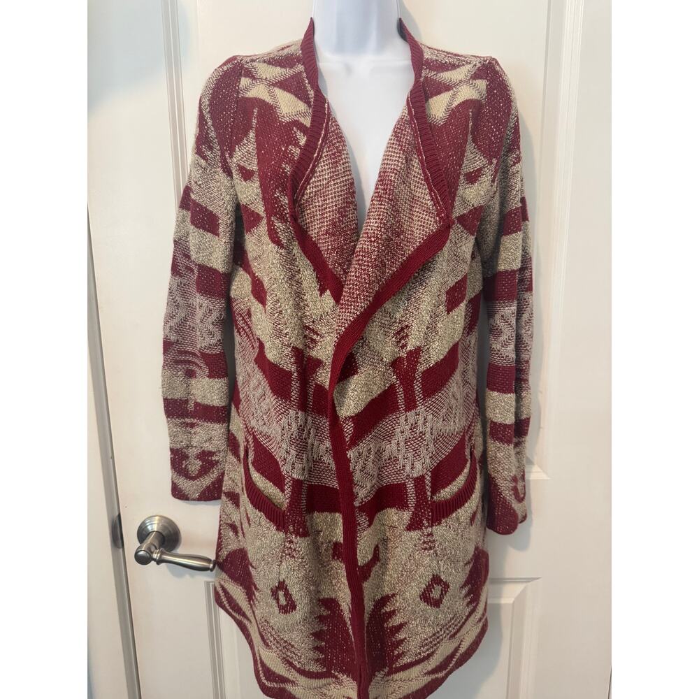 LUCKY BRAND Women's Southwestern Patterned Cardigan